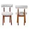 Baxton Studio Edric Japandi Light Grey Boucle Fabric and Walnut Brown Finished Wood 2-Piece Dining Chair Set 241-2PC-13428-ZORO - alternate 3